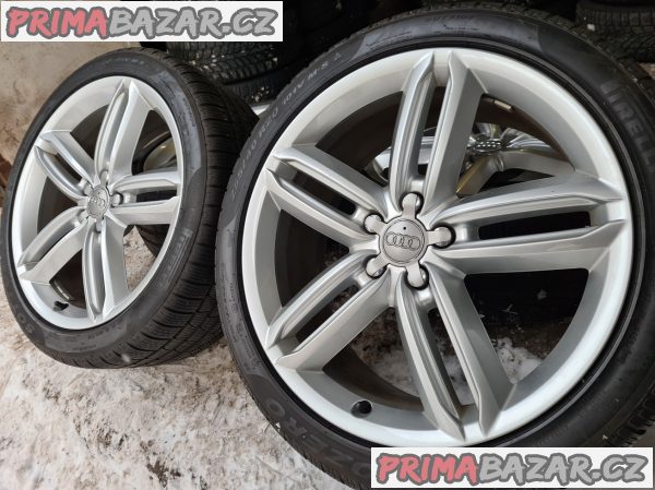 Alu kola disky orig Audi A6 S6 A7 A8 4G9 5x112 8.5jx20 et43 pneu pirelli 255/40 r20 101v 70-60% vzorek cislo dilu 4G9601025