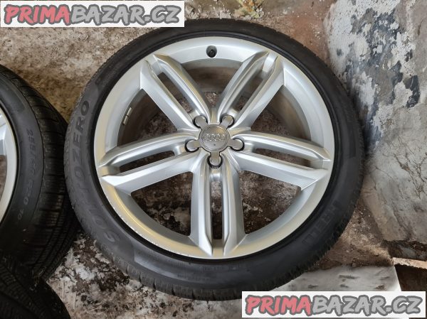 Alu kola disky orig Audi A6 S6 A7 A8 4G9 5x112 8.5jx20 et43 pneu pirelli 255/40 r20 101v 70-60% vzorek cislo dilu 4G9601025