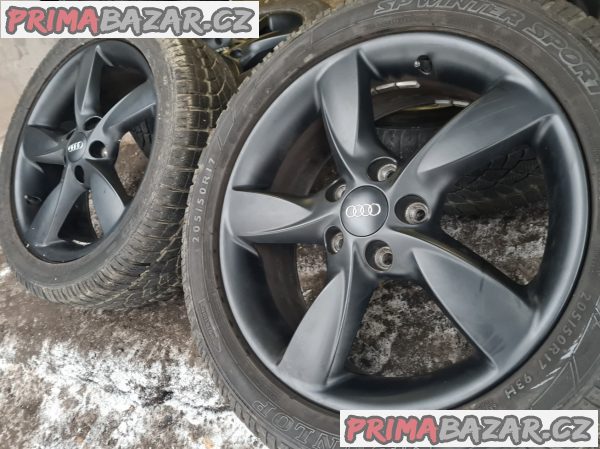 Alu kola disky audi orig černý lak 8V0 5x112 6jx17 et48 pn