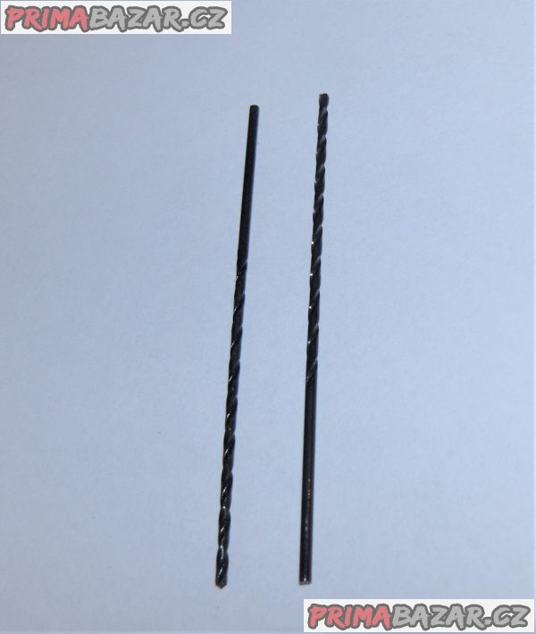 Vrták  1,5 mm s válcovou stopkou, dlouhý HSS, ČSN 221125
