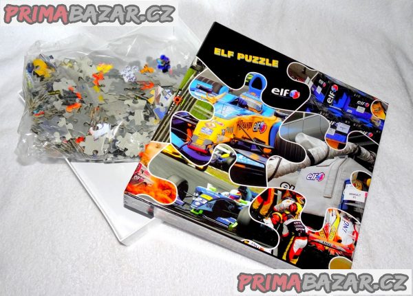 Maxi puzzle se závodní formulí.