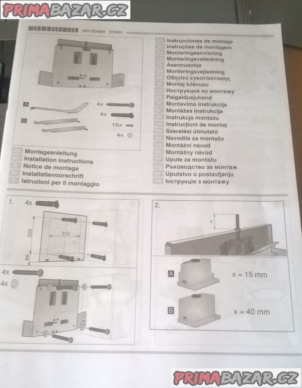 Snižovací rámeček BOSCH DSZ4660 PŘÍSLUŠENSTVÍ PRO ODSAVAČ