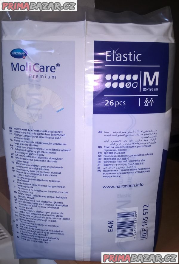 Pleny pro dospělé MoliCare Elastic vel. M (85-120 cm)