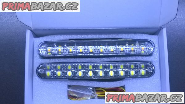 Světla pro DENNÍ SVÍCENÍ 2 x 20 LED HOMOLOGACE AUTOMATIKA