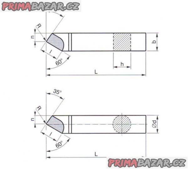 Nůž soustruž.revolverový ubírací 20x20x80 SK P20 