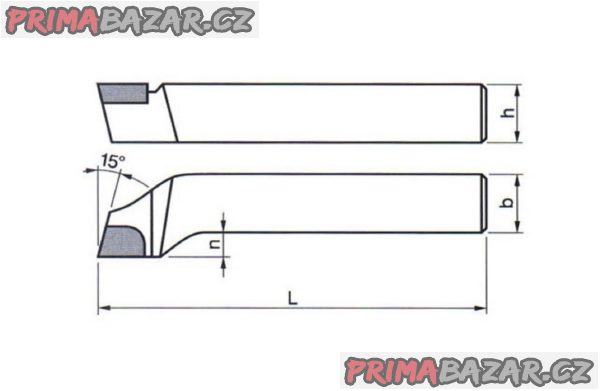 Soustruž. nůž ubírací stran., pravý 223716, 32x32 -S20 (P20)