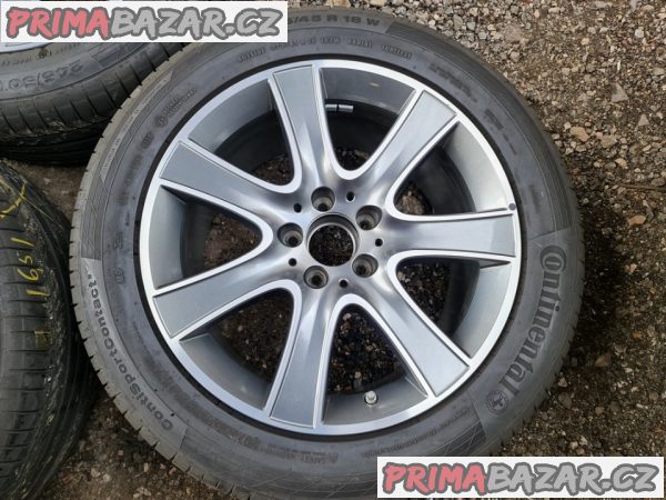 Alu kola disky originál Mercedes S class AMG číslo dílu A2224011002 5x112 8jx18 et41pneu continental 245/5