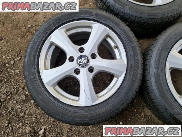 Alu kola disky OZ MSW19 5x120 7jx16 et35 pneu Kormoran 205/55 r16 91t 70