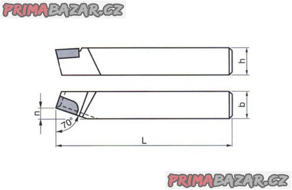 Nůž soustruž. ubírací přímý pravý, 32x32 mm P20 (NOVÝ) ČR