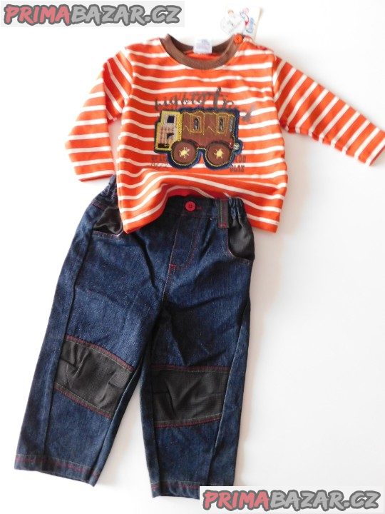 Chlapecký komplet- mikina+kalhoty-Nové s visačkou-vel.86
