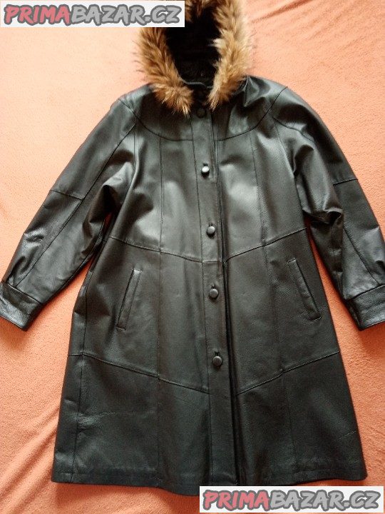 Kožený kabát XL