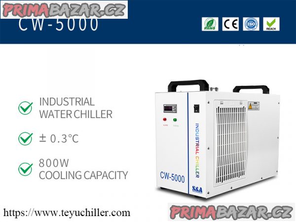 Malý vodní chladič CW5000 pro CO2 laserovou gravírovací frézu