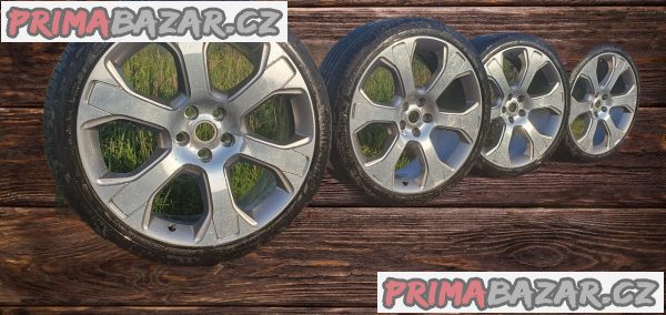 Alu kola . Land Rover chrom 5x120 9,5jx22 et49 pneu