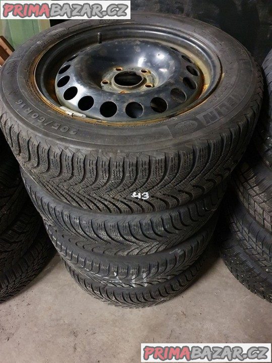 Plechove disky orig. Opel s pneu michelin 5x115 6