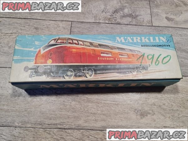 Mašinka lokomotiva marklin z roku 1960 3021