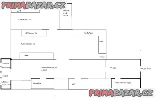 2+1, Bezručovo nám., centrum, 1.9. (1.8.) 2021, zařízeno, stud. i ml. pracující bez dětí