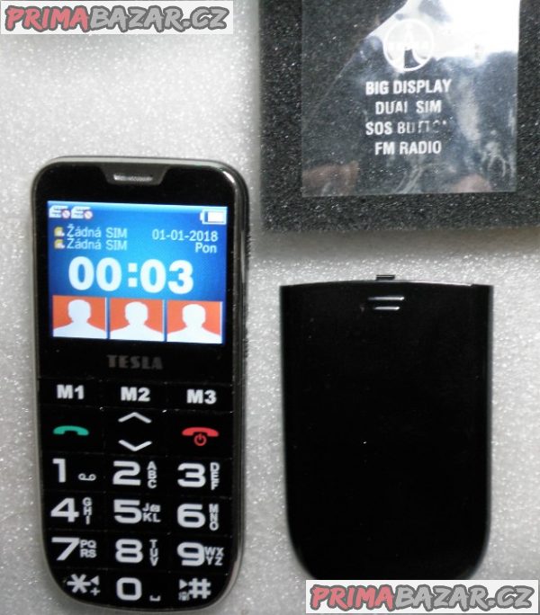 Tlačítkový telefon Tesla A50 Tlačítkový telefon Tesla A50