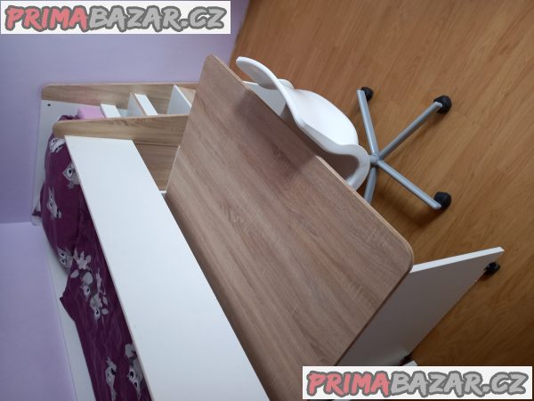 VYSOKÁ POSTEL, 90/200 cm - XXXLutz + židle Ikea VYSOKÁ POSTEL, 90/200 cm - XXXLutz + židle Ikea