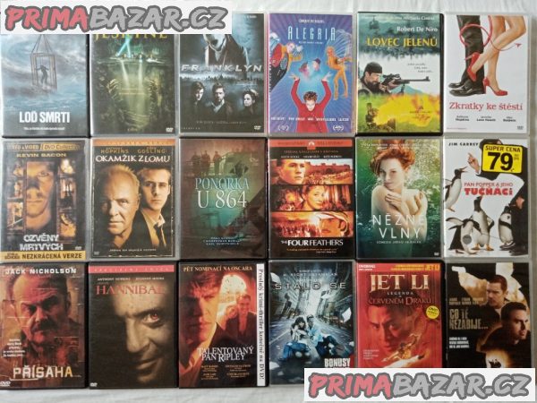 150 orig.DVD v peknem stavu po 65 Kč- i detske