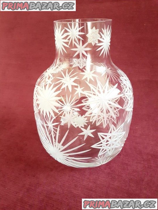 Ruckl - broušená křišťálová váza 26 cm