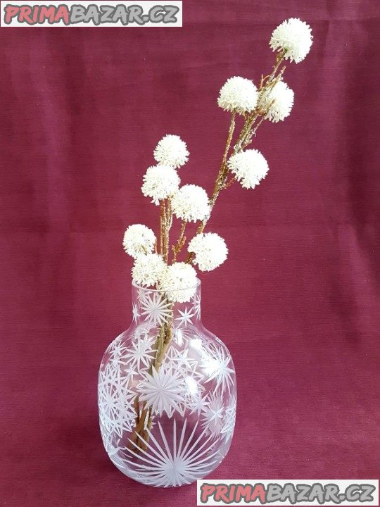 Ruckl - broušená křišťálová váza 26 cm