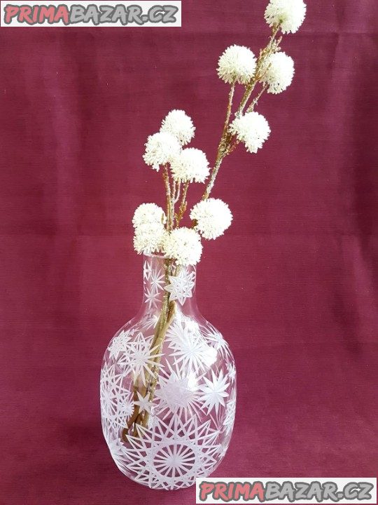 Ruckl - broušená křišťálová váza 31 cm
