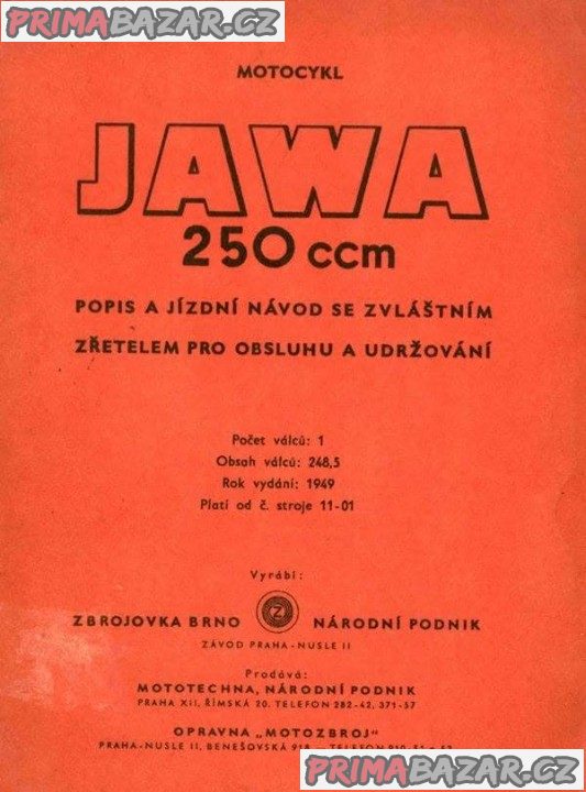 JAWA 125, 175, 250, 350 - odborná literatura