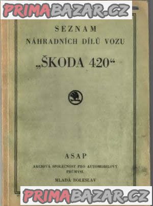 Škoda 420 - seznam náhradních dílů