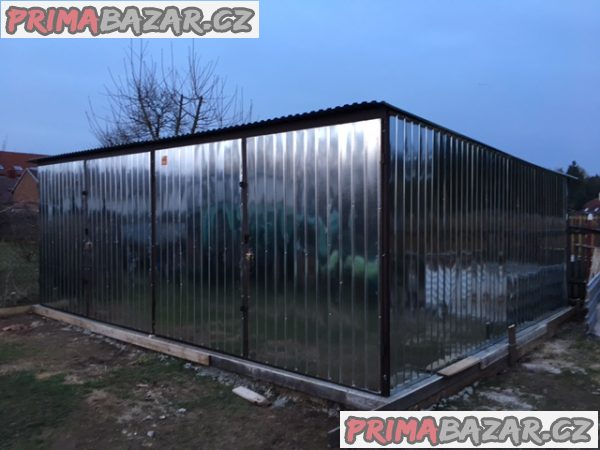 PLECHOVÁ GARÁŽ 6 x 5 m | 6 x 6 m