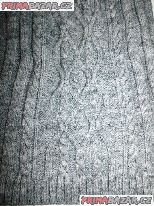 Dámské hřejivé-pletené mini šaty-Nové-vel.M-oblékne i L