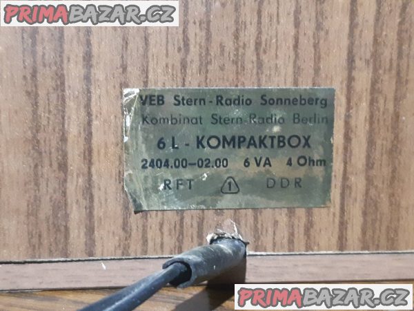 Reproduktory VEB Stern 6L Kompakt Box