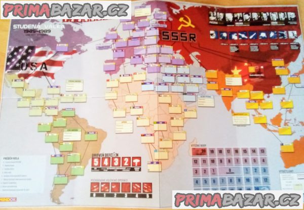 Desková hra Studená válka 1945-1989 (1. místo v celosvětovém žebříčku