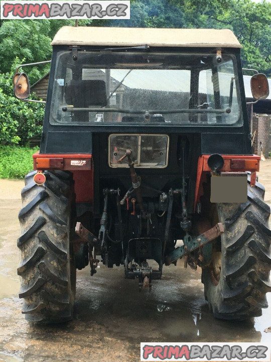 Traktor Zetor 7-245T Trima s čelním nakladačem a SPZ + Příslušenství