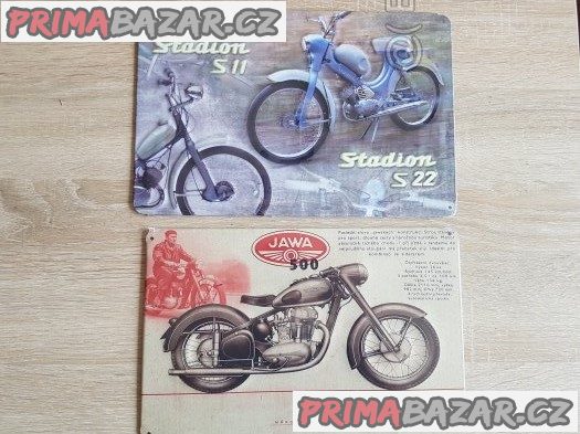 Prodám retro plechové cedule JAWA