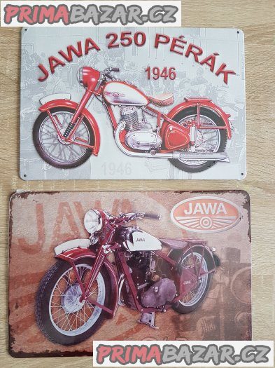 Prodám retro plechové cedule JAWA