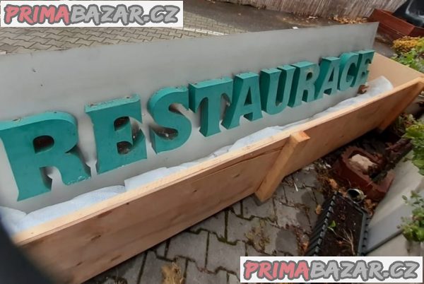 Reklamní světelný panel RESTAURACE