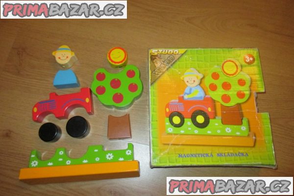 Magnetická dřevěná skládačka. Pod stromeček Magnetická dřevěná skládačka. Pod stromeček