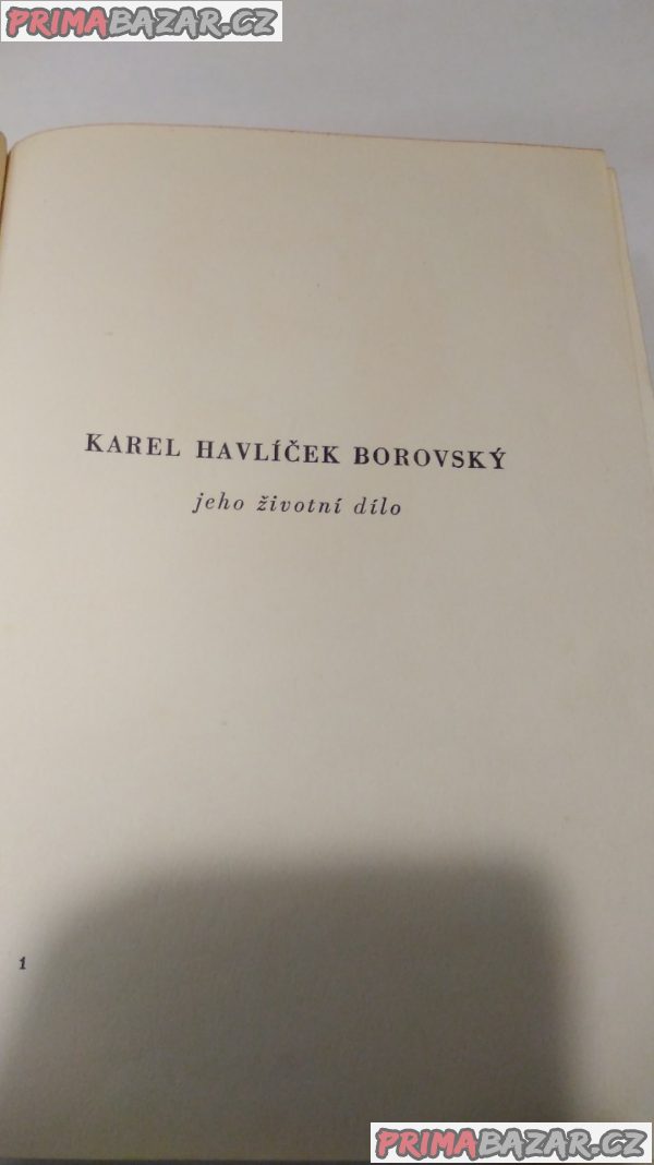 Kniha - Životní dílo K.H.Borovský