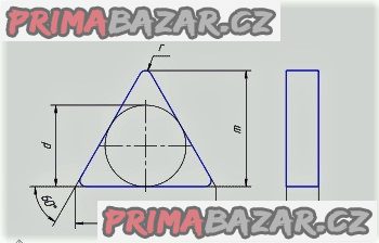 Břitové destičky TNUN 270616 K10 PRAMET ČR  (sada 5 ks) NOVÉ