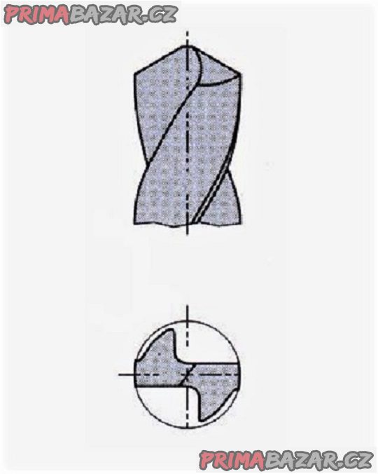 Vrták 2,45 mm s vál. stopkou, krátký, levý, HSS, ČSN 221180