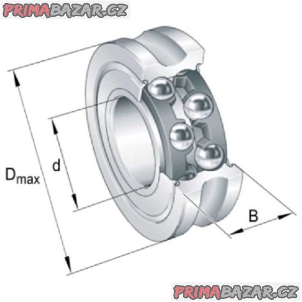 Kladka ložisková LFR5201-10 -2Z INA (lineár. vedení) GERMANY