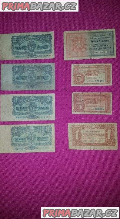 Prodám staré bankovky