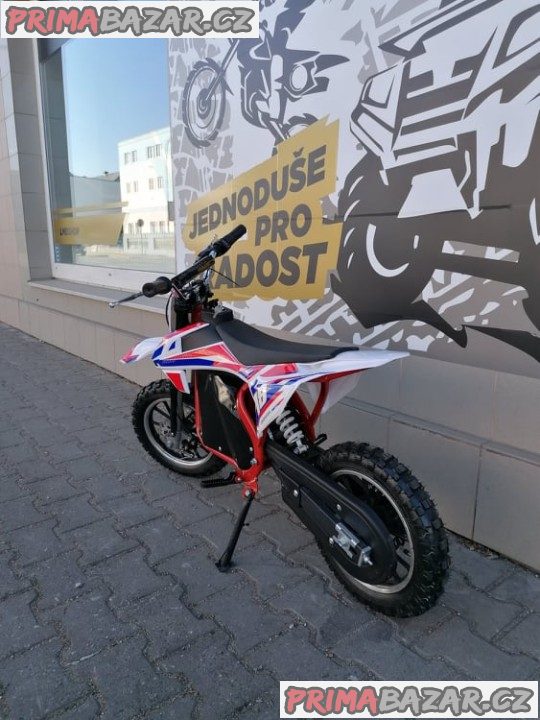 PITBIKE Leramotors Devil Deluxe 800W/36V ČERVENÁ