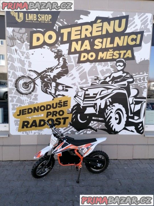 PITBIKE Leramotors Devil Deluxe 800W/36V ORANŽOVÁ záruku 2 roky