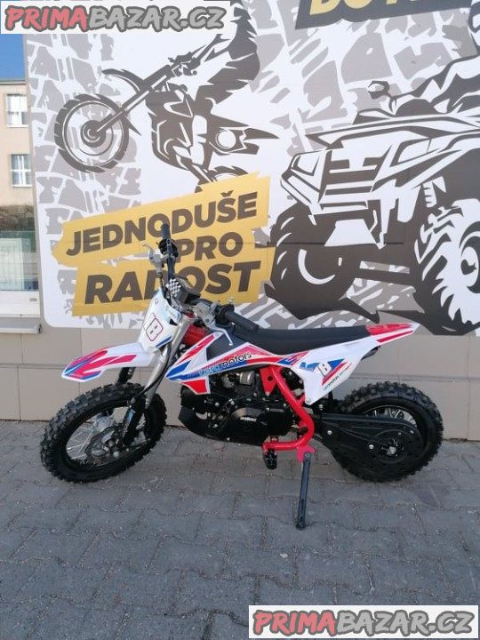 PITBIKE Leramotors Spirit 90cc 12/10 Automat ČERVENÁ záruka 2 roky