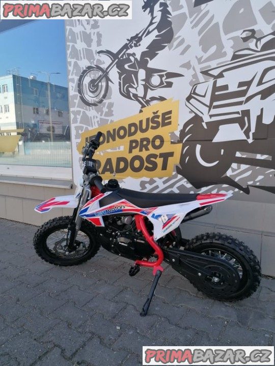 PITBIKE Leramotors Spirit 90cc 12/10 Automat ČERVENÁ záruka 2 roky