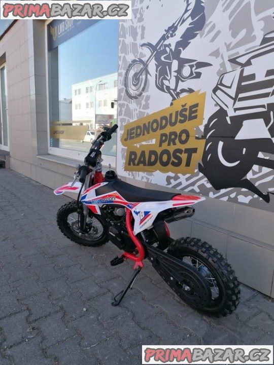 PITBIKE Leramotors Spirit 90cc 12/10 Automat ČERVENÁ záruka 2 roky