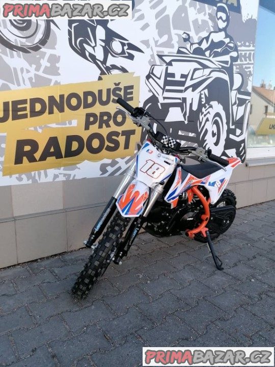 PITBIKE Leramotors Spirit 90cc 12/10 Automat ORANŽOVÁ záruka 2 roky