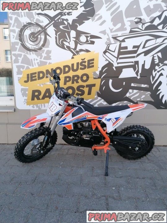 PITBIKE Leramotors Spirit 90cc 12/10 Automat ORANŽOVÁ záruka 2 roky