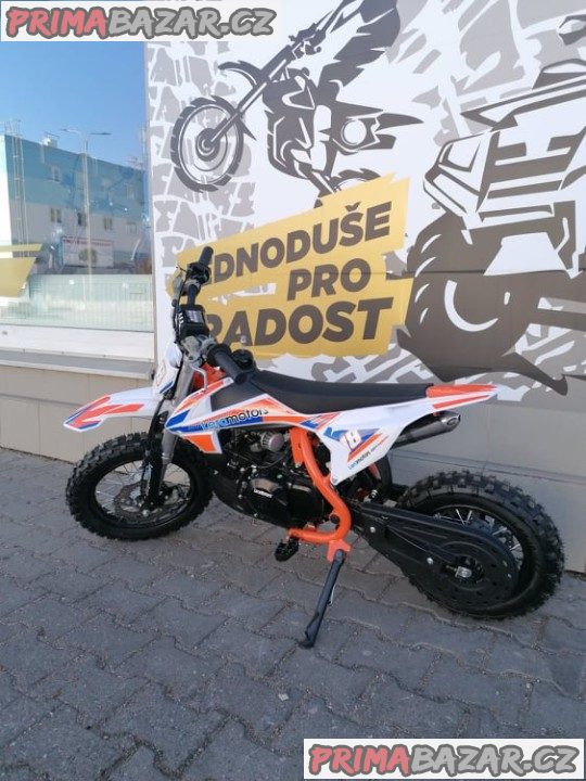 PITBIKE Leramotors Spirit 90cc 12/10 Automat ORANŽOVÁ záruka 2 roky